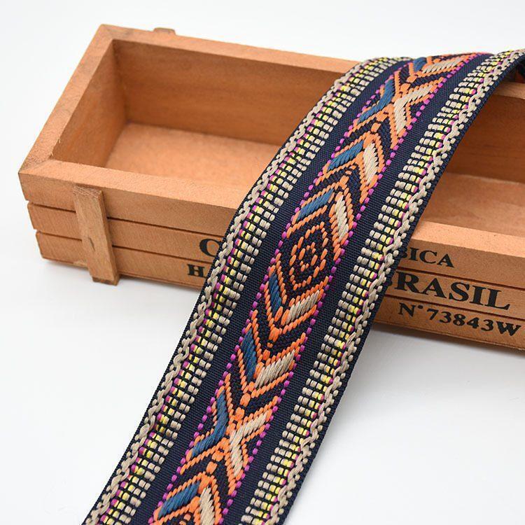 Garment Accessories Polyester Trimmings Jacquard Ribbon Ethnic National Webbing Trim